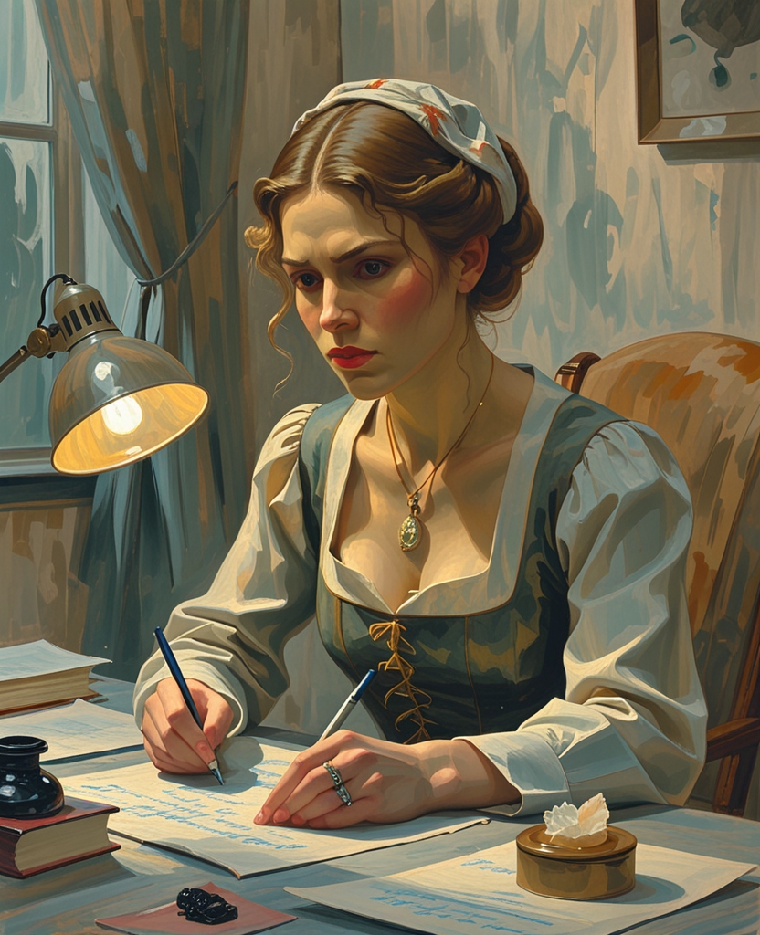 He went on with his Slavic studies, she with her psychodramatics and her lyrical ovipositing, laying all over the place like an Easter rabbit, and in those green and mauve poems—about the child she wanted to bear, and the lovers she wanted to have, and St.