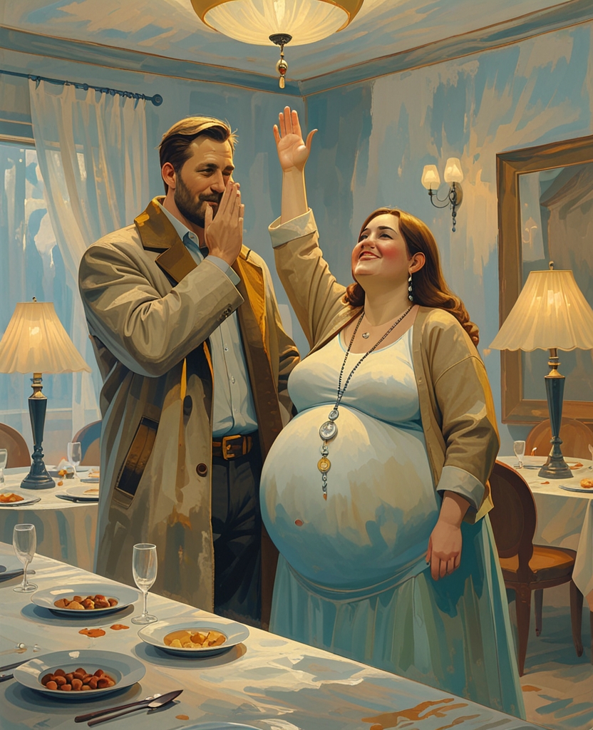 He and Serafima, his large, cheerful, Moscow-born wife, who wore a Tibetan charm on a long silver chain that hung down to her ample, soft belly, would throw Russki parties every now and then, with Russki hors d’oeuvres and guitar music and more or less phony folk songs—occasions at which shy graduate students would be taught vodka-drinking rites and other stale Russianisms; and after such feasts, upon meeting gruff Pnin, Serafima and Oleg (she raising her eyes to heaven, he covering his with one hand) would murmur in awed self-gratitude: “Gospodi, skol’ko mï im dayom!