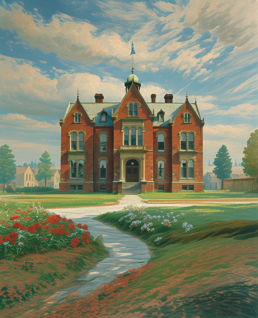 Bart’s was a great mass of self-conscious red brick, erected in 1869 on the outskirts of Cranton, Massachusetts.