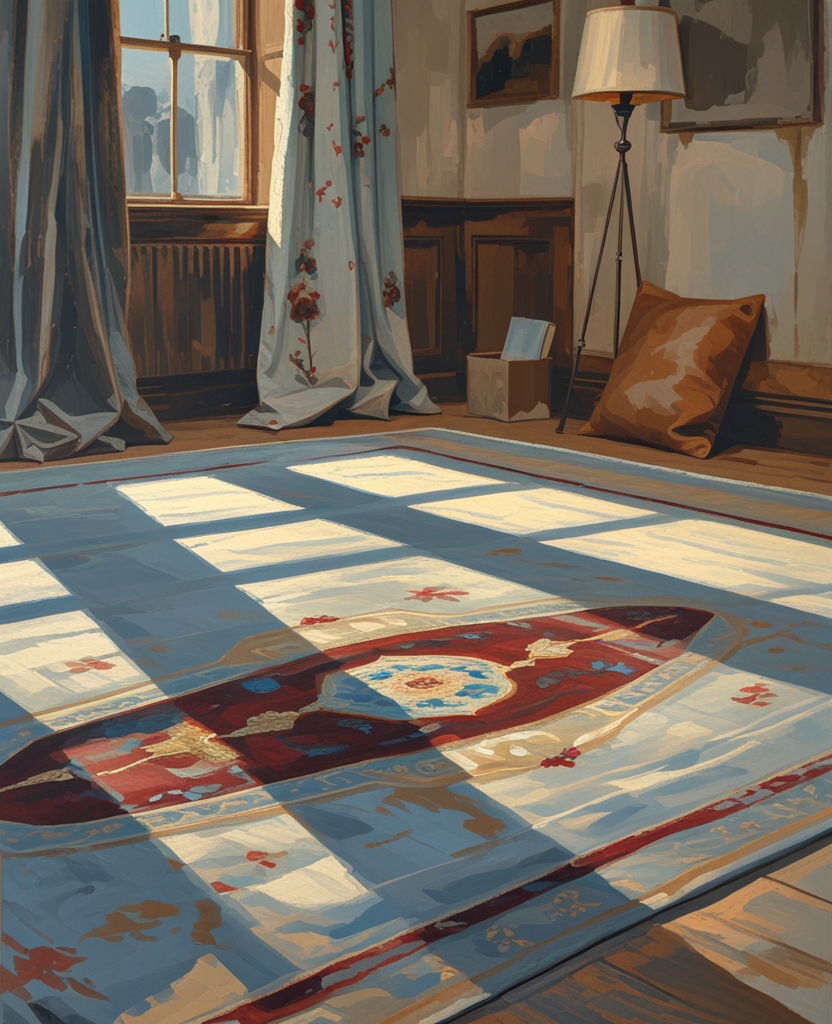 His so-called kabinet now looked very cozy, its scratched floor snugly covered with the more or less Pakistan rug which he had once acquired for his office and had recently removed in drastic silence from under the feet of the surprised Falternfels.