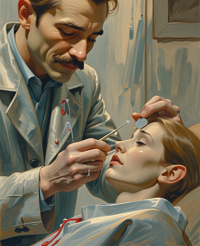 And what a divine relief it was when, with a tiny instrument resembling an elf’s drumstick, the tender doctor removed from my eyeball the offending black atom!