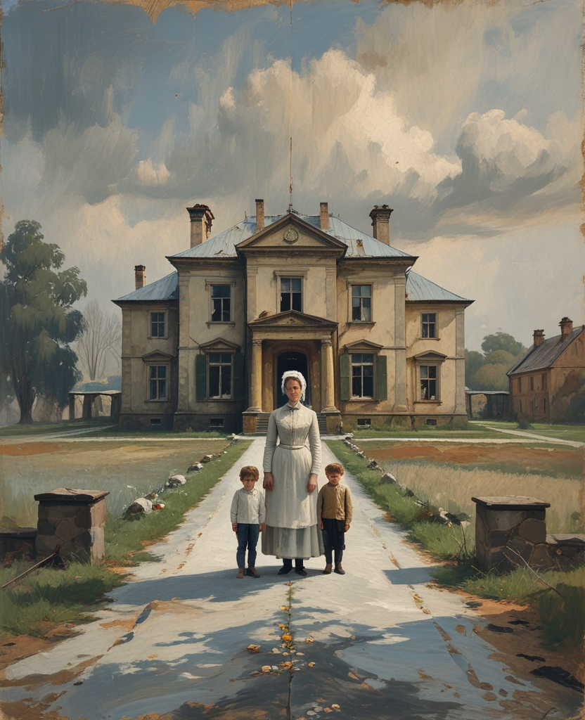Petersburg, my mother, my young brother, and I happened to visit a dreary old aunt at her curiously desolate country seat not far from a famous resort on the Baltic coast.