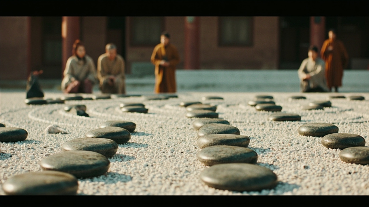 那园子也不过就是一些老卵石,用某种神秘美学的方式排列起来,每年都会吸引成千上万的游客和僧人跑来,盯着那些石头,以获得内心的安宁。