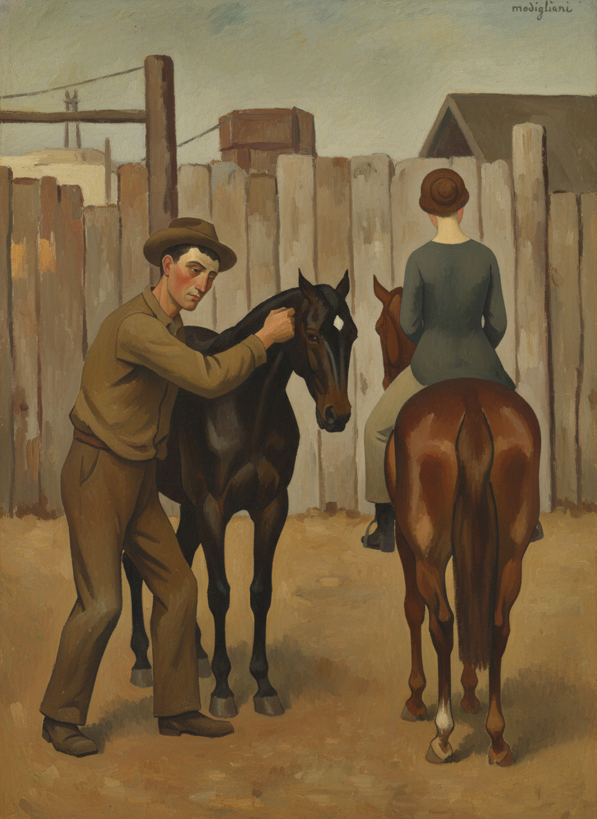 They had reached the stockyards; he slipped off his bay, aiming a punch at its snapping head which rocked it into submission, and stood, obviously waiting for her to offer him her hands so he could help her down.