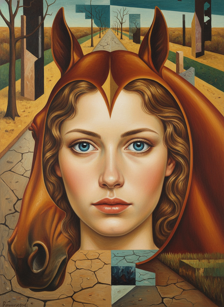“Good afternoon,” said she, looking straight between the chestnut mare’s ears.