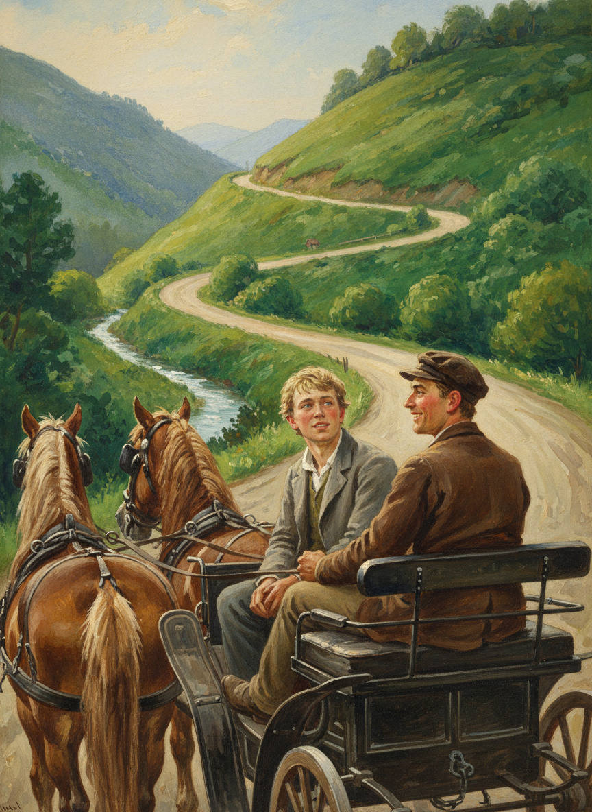 Arne pulled up at the bottom of the Himmelhoch hill, grinning at Luke sympathetically.