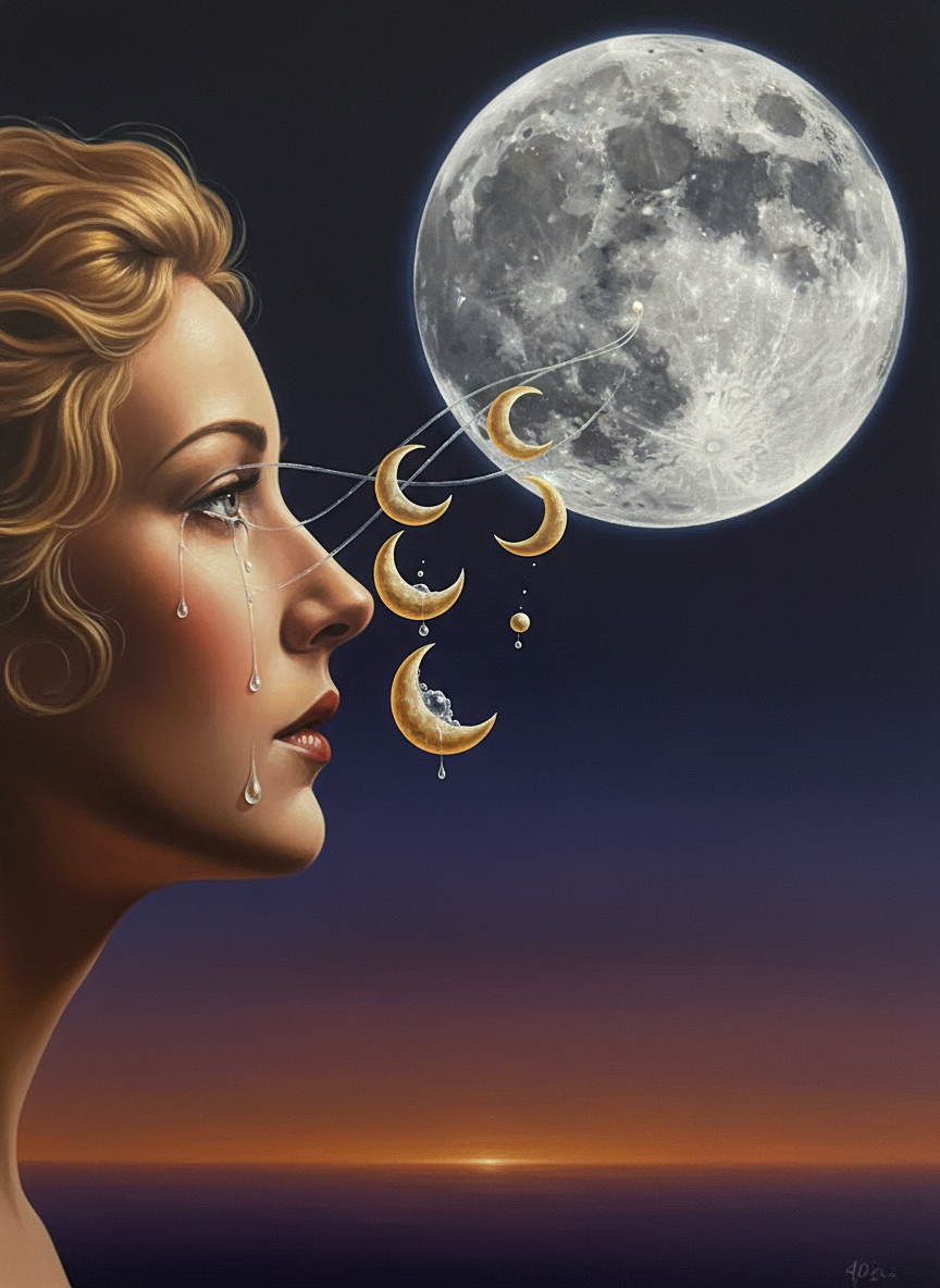 He’s the moon, and I’m crying for it.