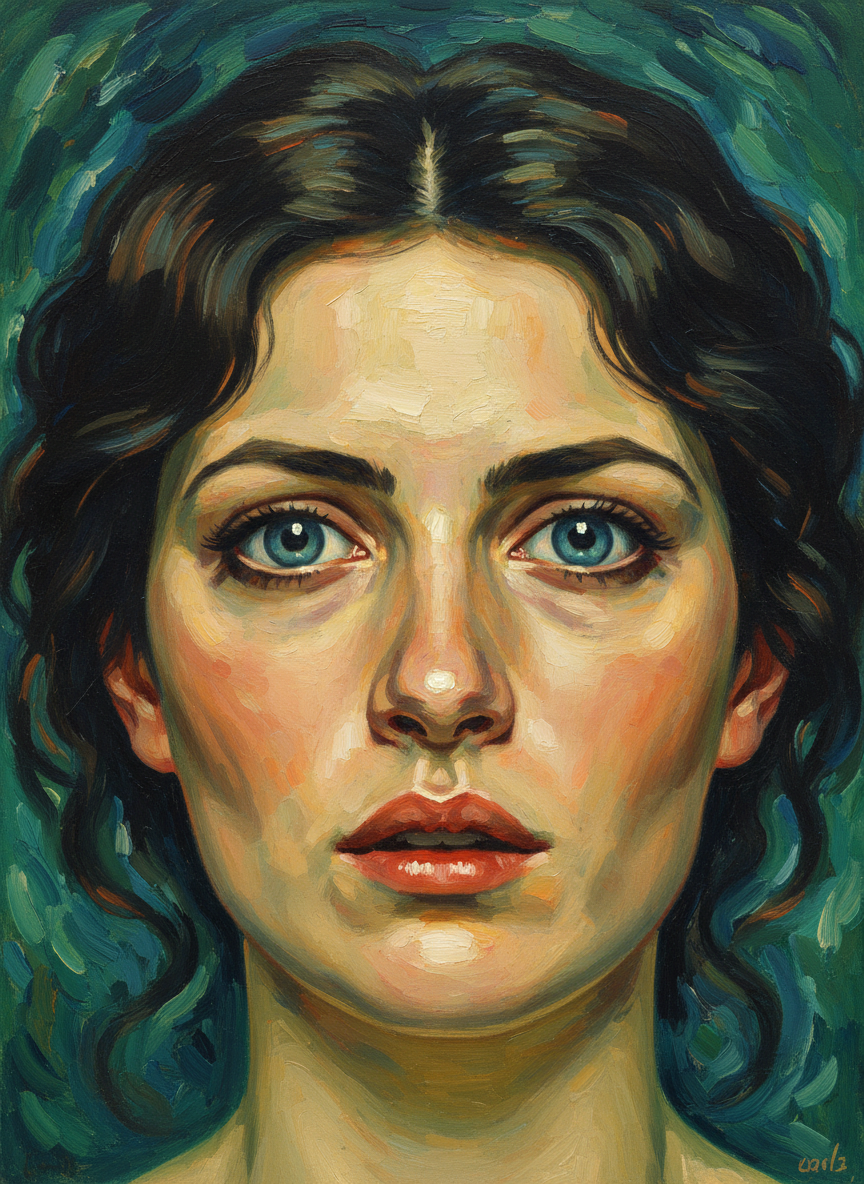 Time suspended, she stared at him so, and he was forced to see, breath caught astounded, the grown woman in those glass-clear eyes.