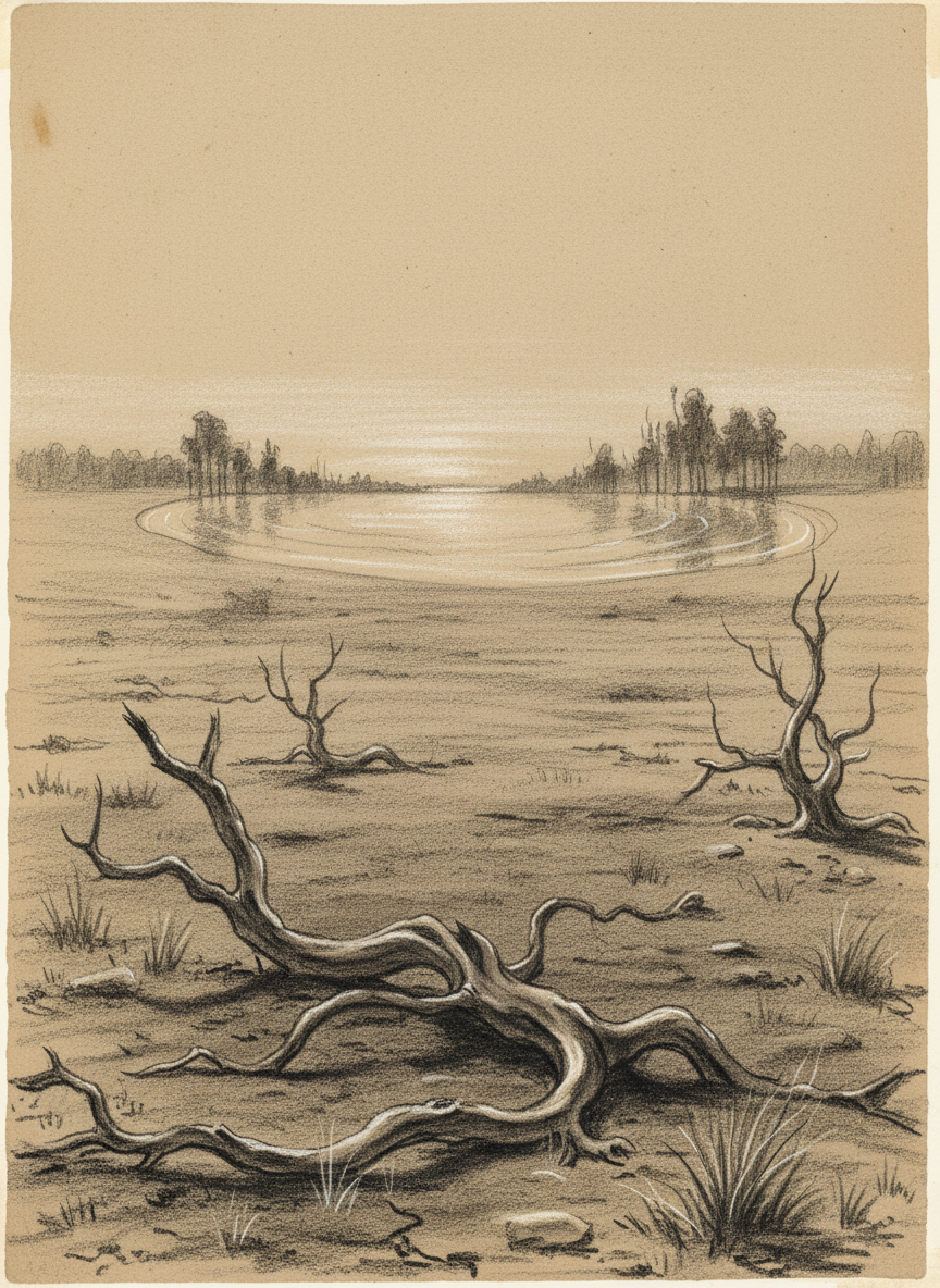 Mirages of timber stands on the far curving horizon as they came across the Dibban-Dibban plain, only the unsteady blue lines across their bases to indicate that the trees weren’t real.