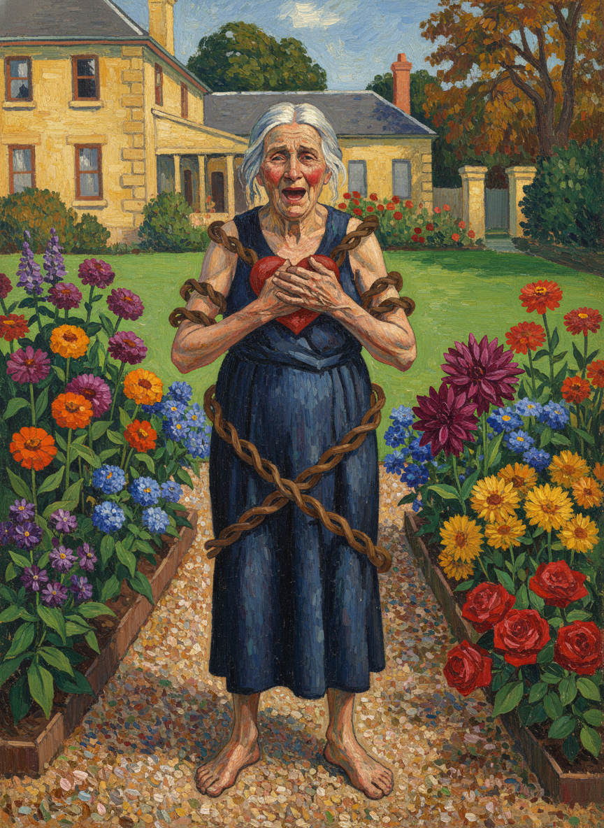 Smith standing gaping, then laughing, crying, Minnie and Cat running, old stringy arms like chains around her heart.