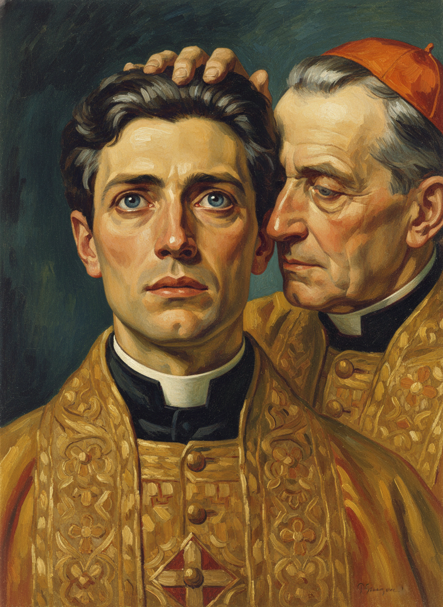The bent spine stiffened, the shoulders went back, and Archbishop Ralph looked directly up into his master’s face.