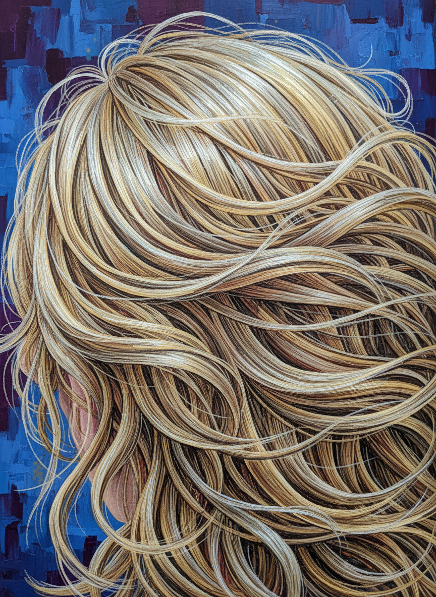 His hair wasn’t black like Ralph’s, it was a pale gold; not the color of wheat or sunset but the color of Drogheda grass, gold with silver and beige in it.