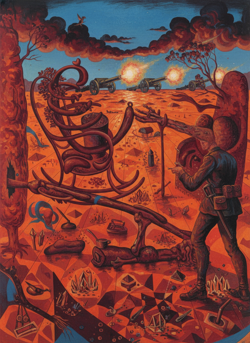 On a two-mile front the Ninth stepped off into the minefields and the guns began again behind them, bellowing.
