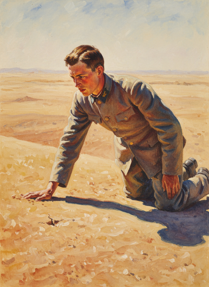 Sometimes a man would step on an unexploded S-mine, have time to see it leap upward out of the sand before it blew him in half.