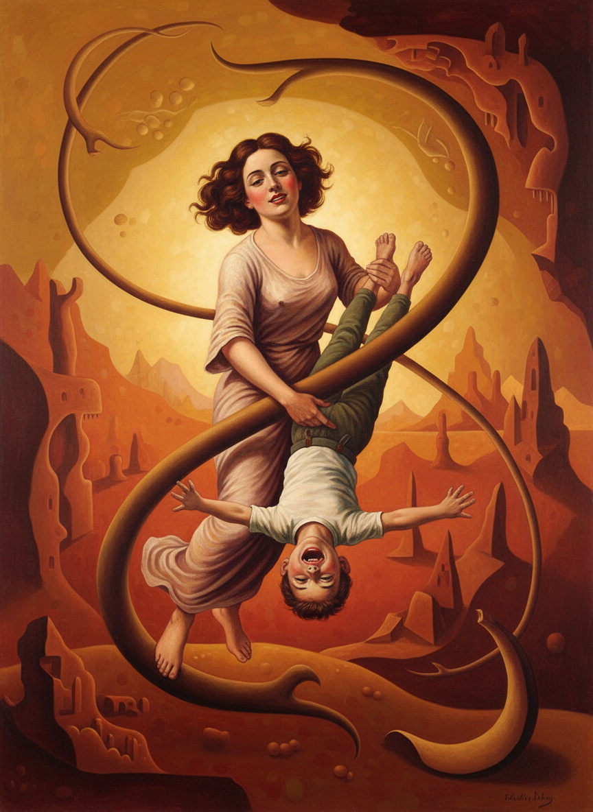 His gaze followed hers, to Dane chuckling in glee because Patsy was holding him upside down.
