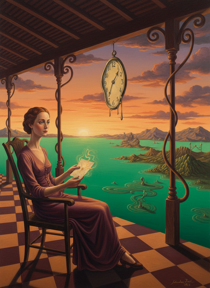 Fee came out onto the veranda, where Meggie sat with the letter in her hand, staring absently out across the brilliant green of the homestead lawns.
