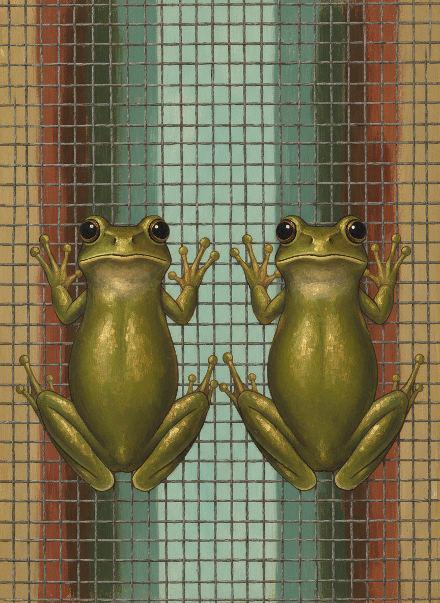 Little fellows they were, green with a delicate overlay of glossy gold.
