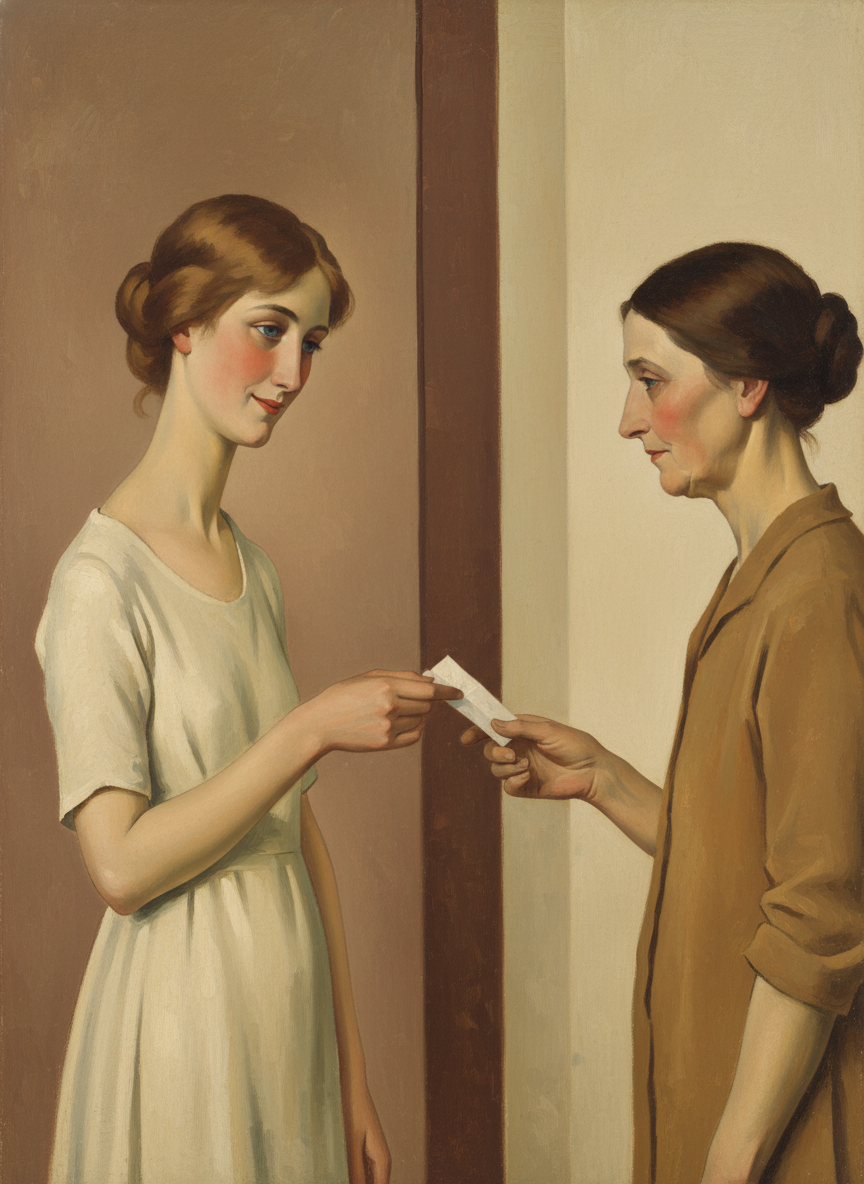 Meggie handed the paper back to Fee, and smiled at her mother ruefully.