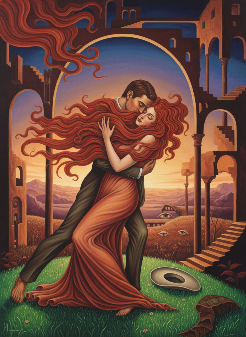 “Meggie, Meggie,” he said, his face in her hair, her hat on the grass, his arms around her.