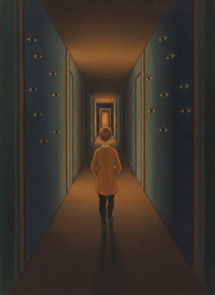 Their eyes never seemed to leave him, even followed him from the room when he went to bed.