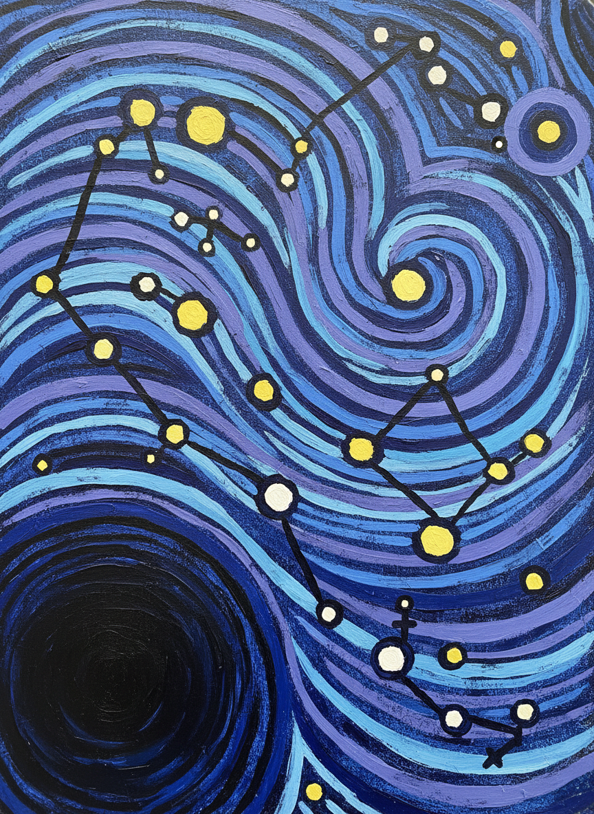 The southern stars, wheeling across the heavens.
