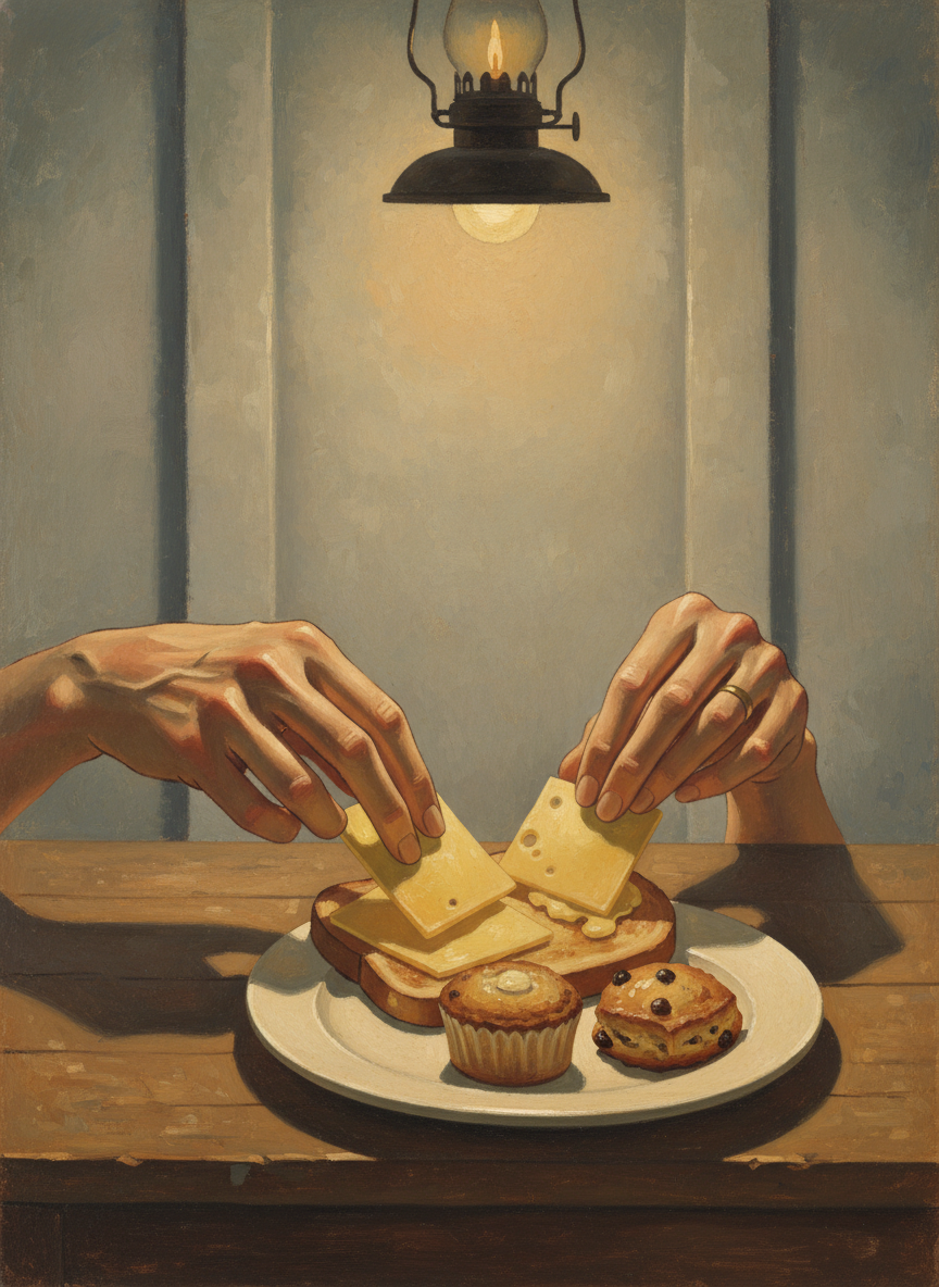 Smith had taken to preparing a bedtime supper snack of melted cheese on toast, hot buttered crumpets and raisin scones.