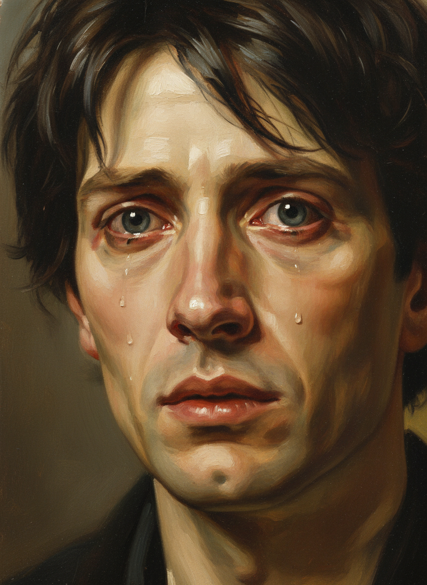 But as they absorbed the sight of Fee an extraordinary expression came into them, wounded, utterly defenseless, filled with the appeal of a dying man.