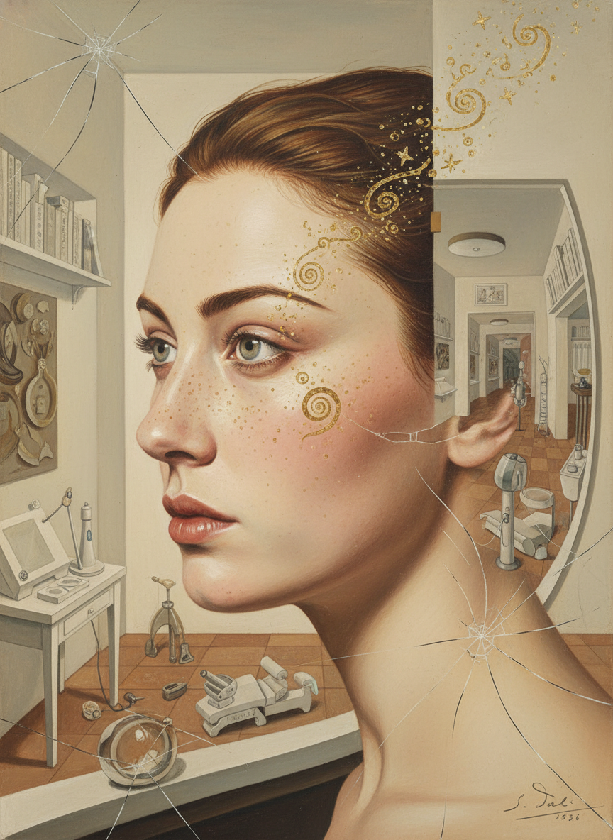The first thing Justine did when she arrived back in Sydney was begin to have her freckles removed.