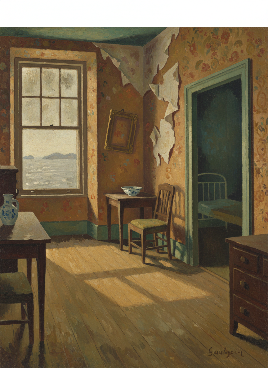 But eventually she found a two-room flat in Neutral Bay, in one of the huge old waterside Victorian mansions which had fallen on hard times and been made over into dingy semi-apartments.
