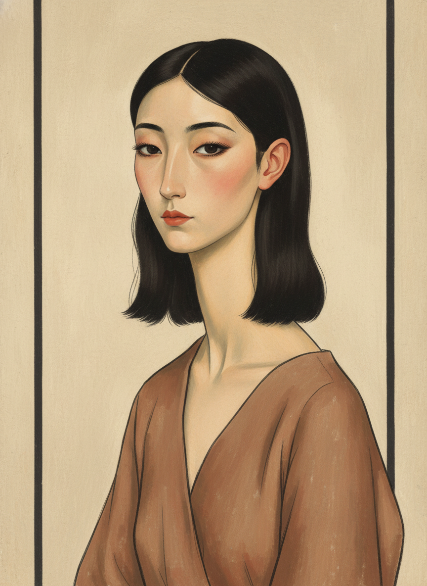 Minus the freckles and plus makeup to darken her brows and lashes, she was a good-looking girl in an elfin, understated way.