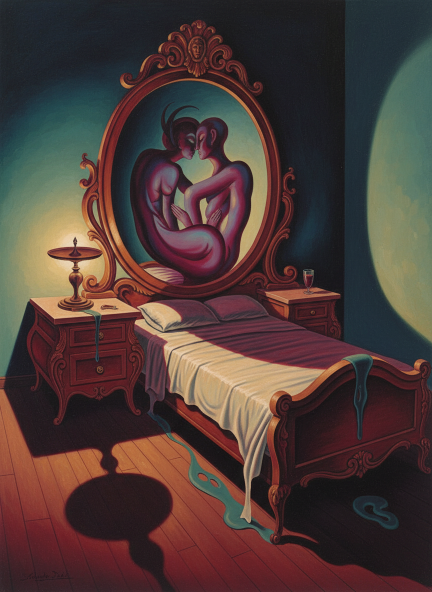 Silence fell, broken only by the sound of kisses, occasional murmurs.