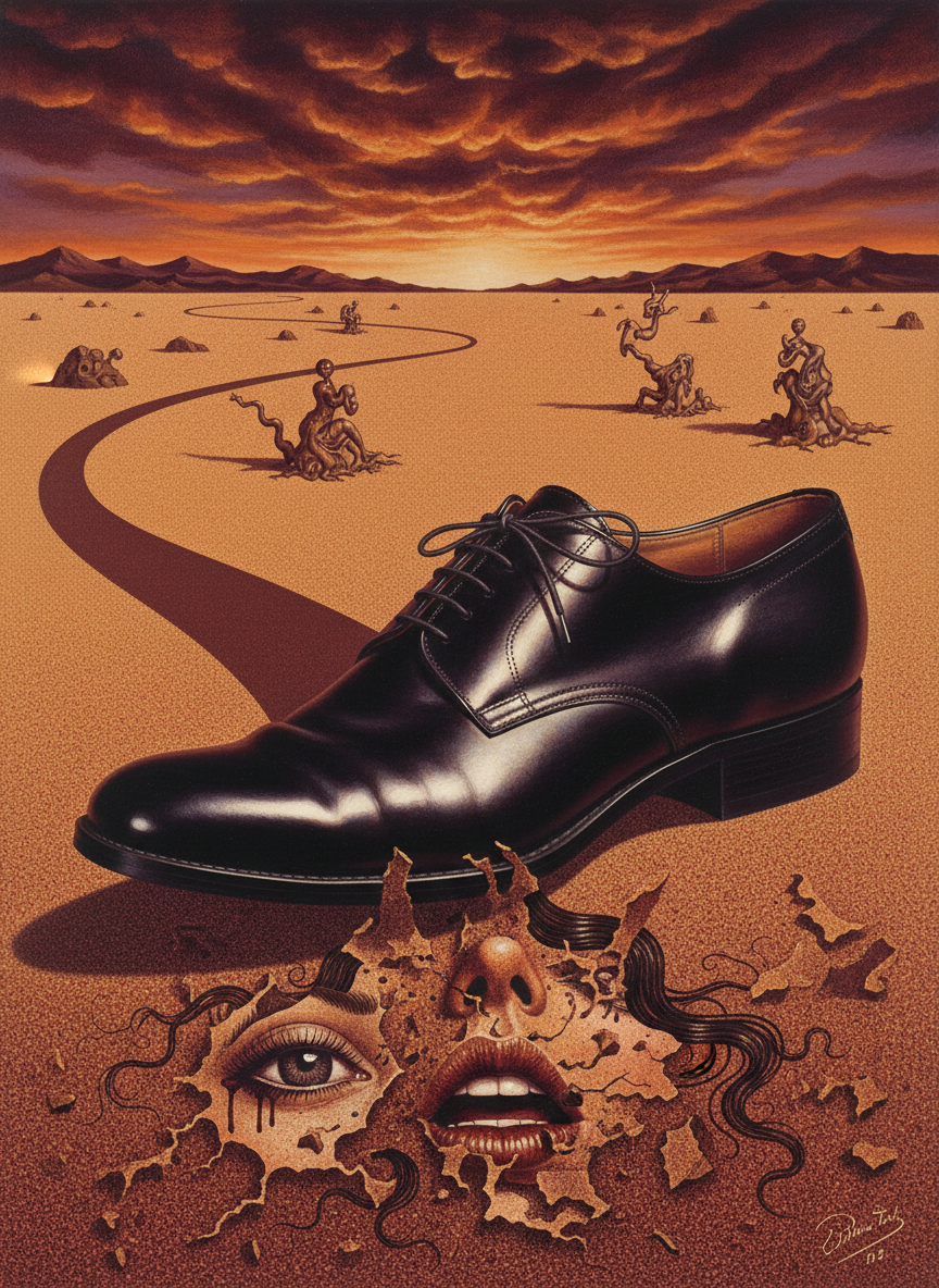 As if he had killed her, ground her into the dust beneath his foot.