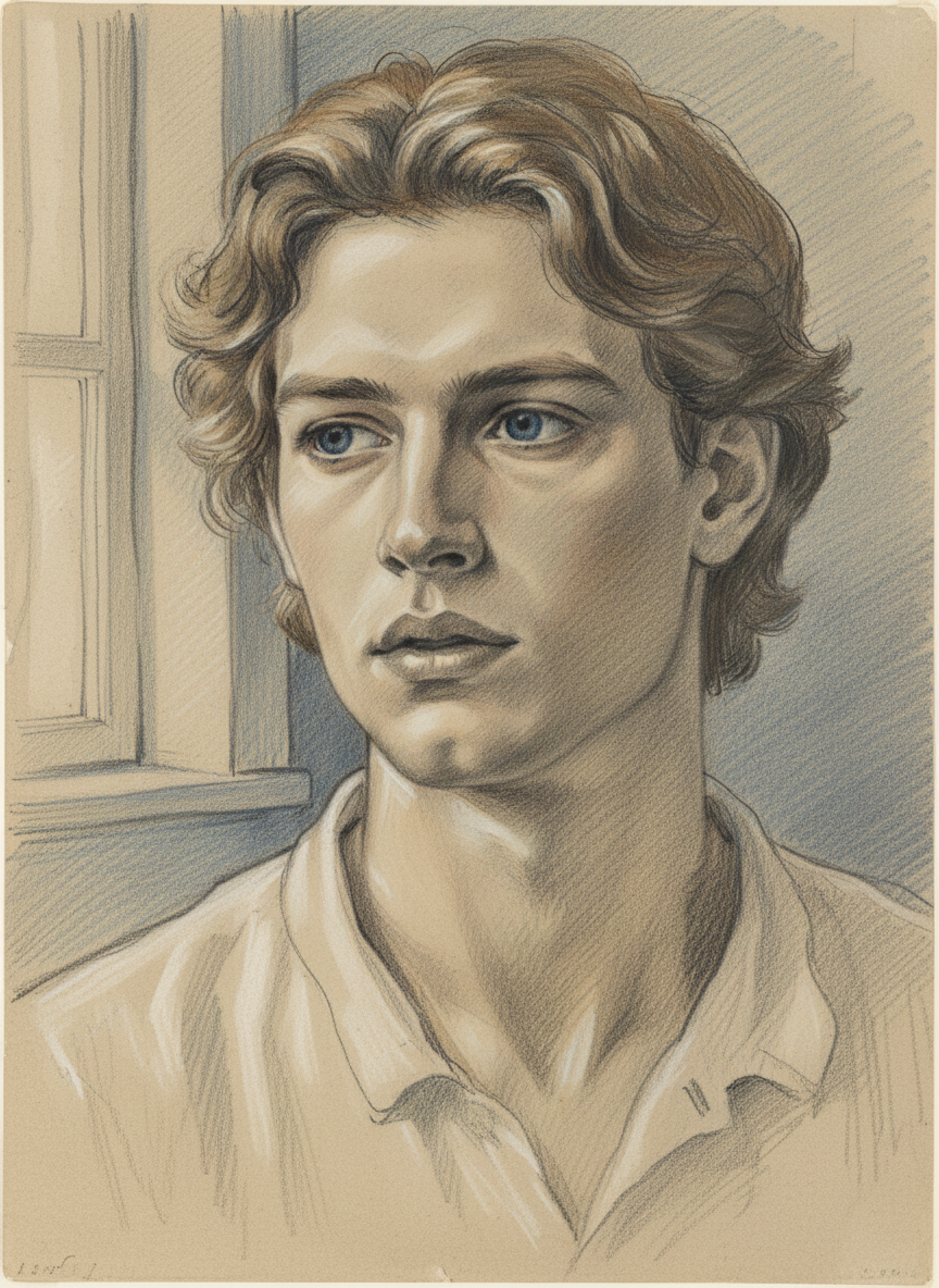 His eyes were curiously aloof, uncomfortably familiar, but familiar in a way which was of the past.
