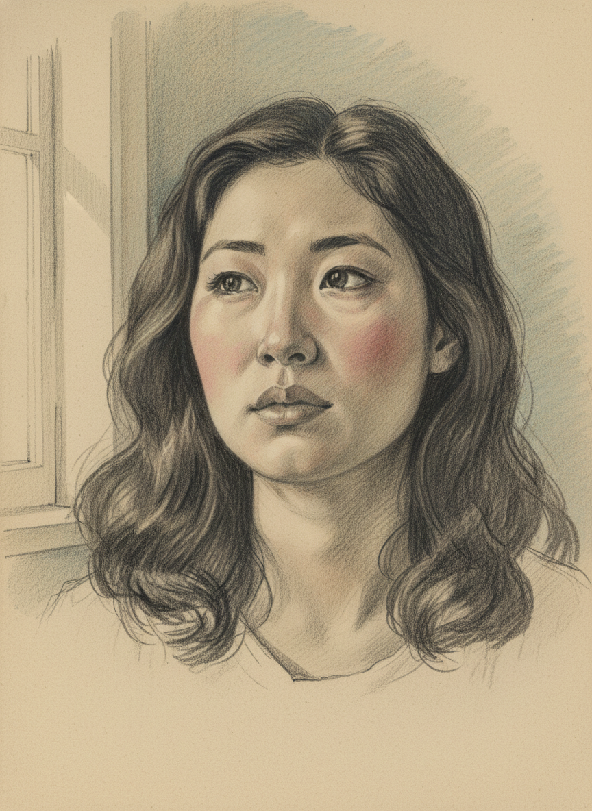 A look of profound relief swept across her daughter’s flushed face.