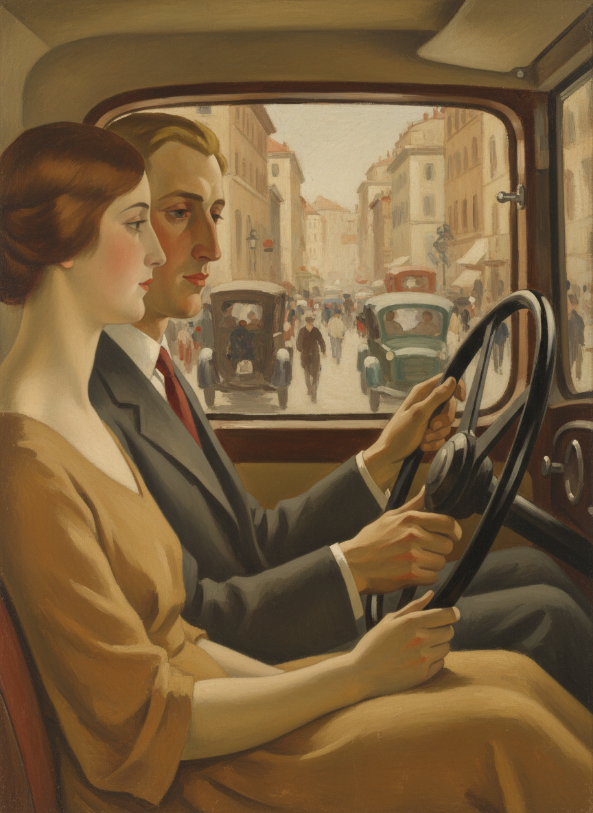 “Do you?” She turned to look at him, at the beautiful hands guiding the car expertly through the crazy Roman traffic.