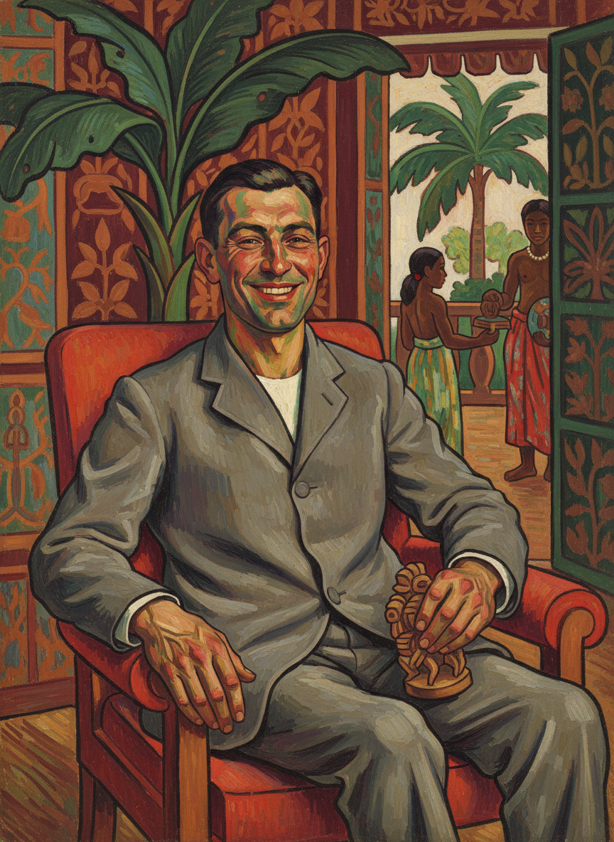 “Her motor is as good as ever,” said Herr Hartheim, the amusement working fascinating changes in his face.