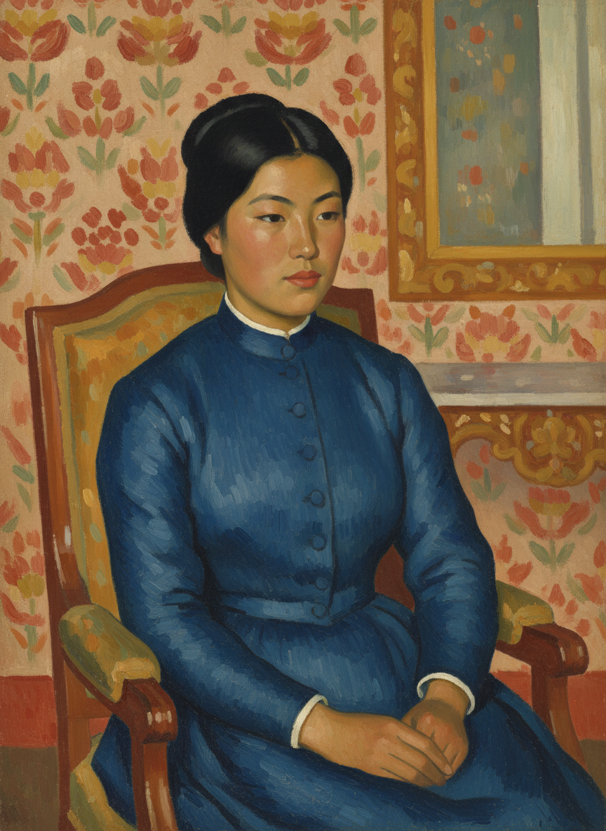 “Oh! My grandmother told me our father was rather like the Cardinal to look at,” said Justine comfortably.