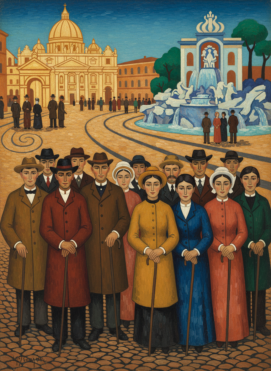 They do the rounds dutifully; the Vatican Museum with the Sistine Chapel at its end like a prize for endurance; the Forum, the Colosseum, the Appian Way, the Spanish Steps, the greedy Trevi Fountain, the son et lumière.
