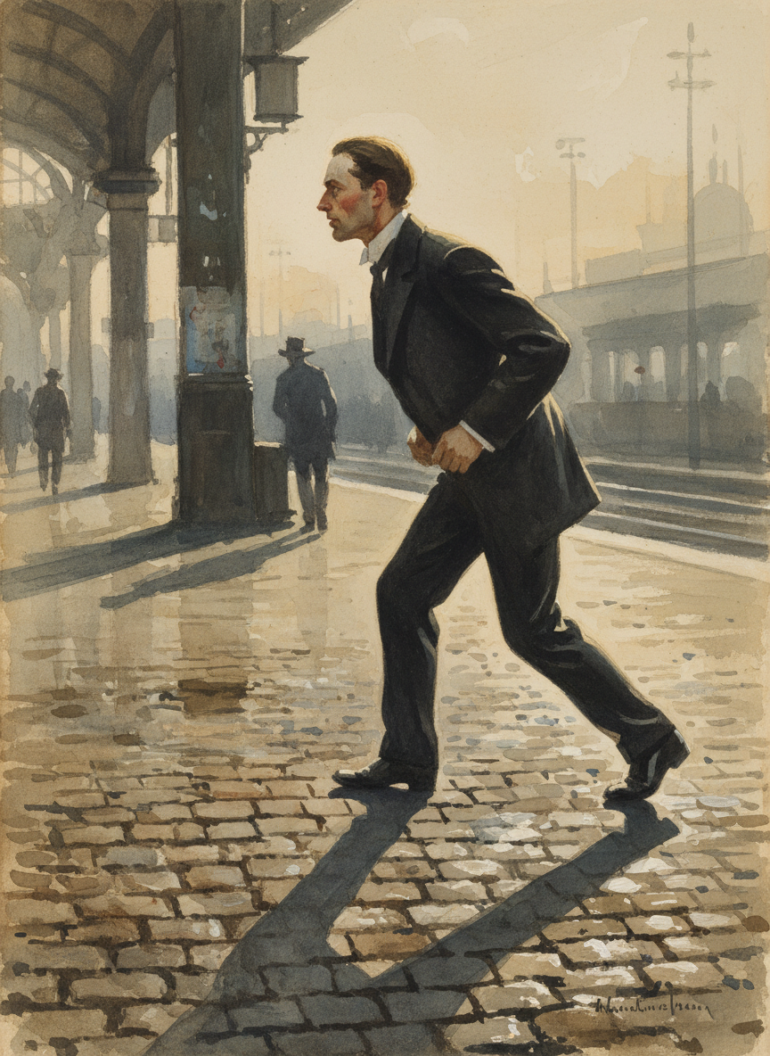 Instead, Rainer Moerling Hartheim prowled the dirty paving like some great animal.
