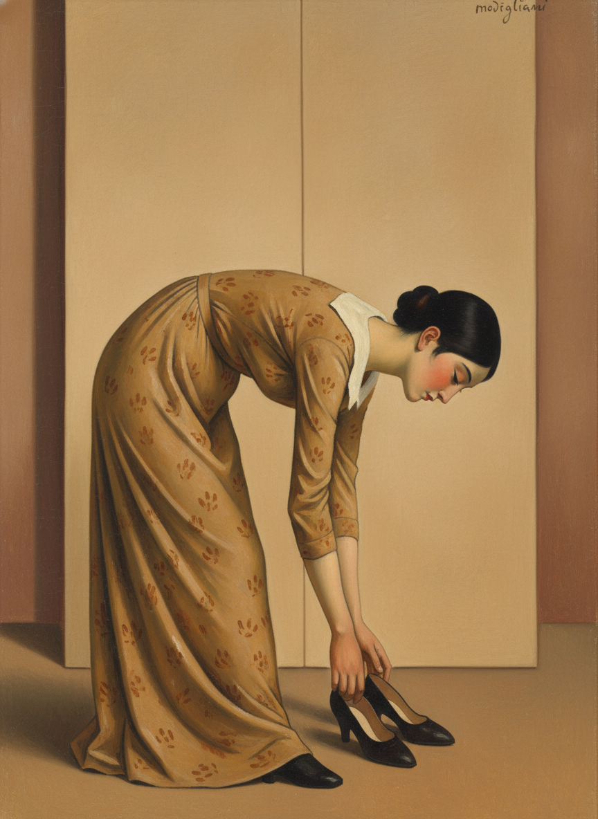 Off came the shoes; she bent to pick them up, then turned and ran, and within three seconds the soft quick pad of her feet had vanished.