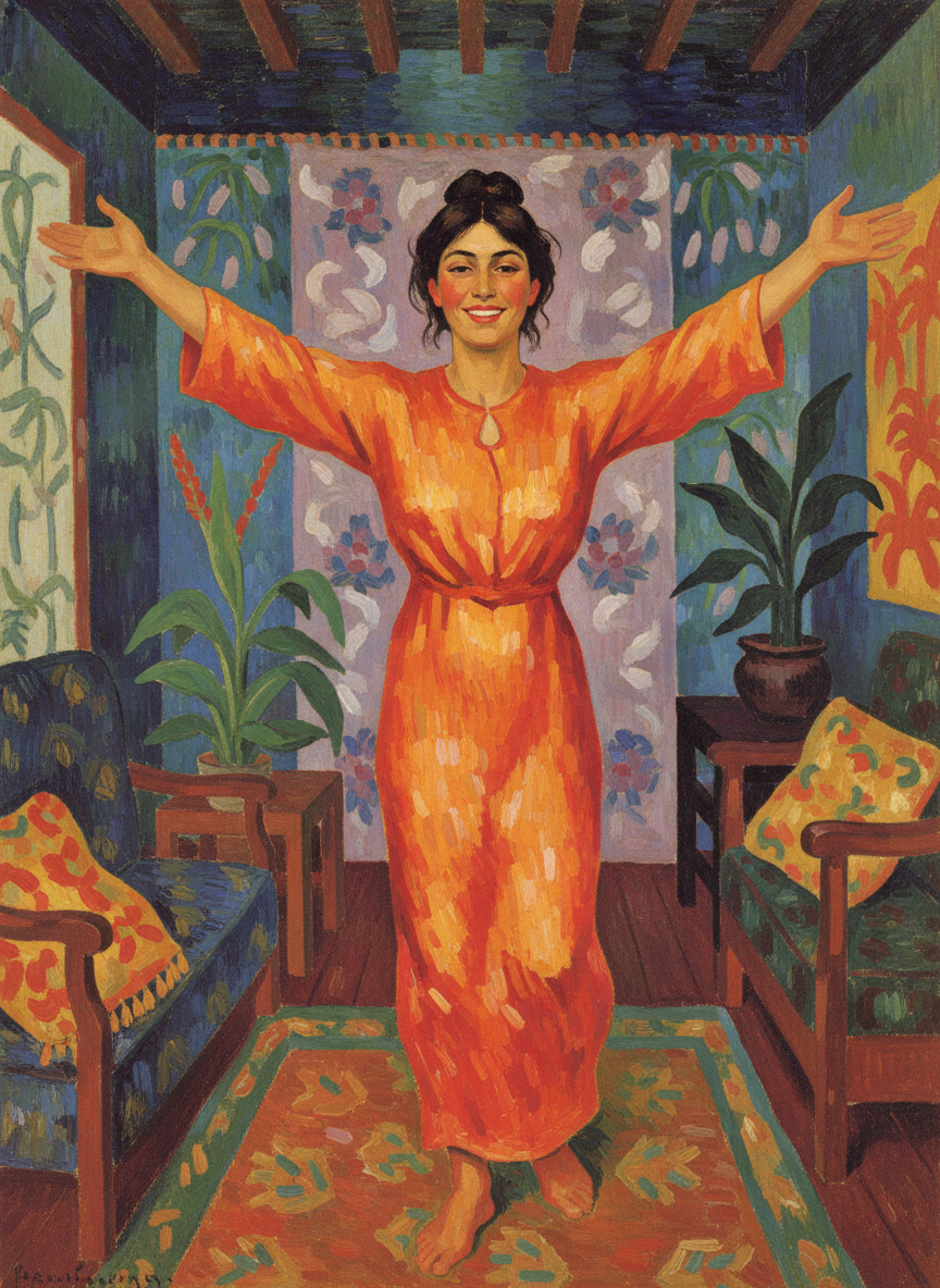 So she put on her shoes, walked down the corridor to the Unks’ communal sitting room, and when Patsy let her in she stood with arms spread wide, beaming.