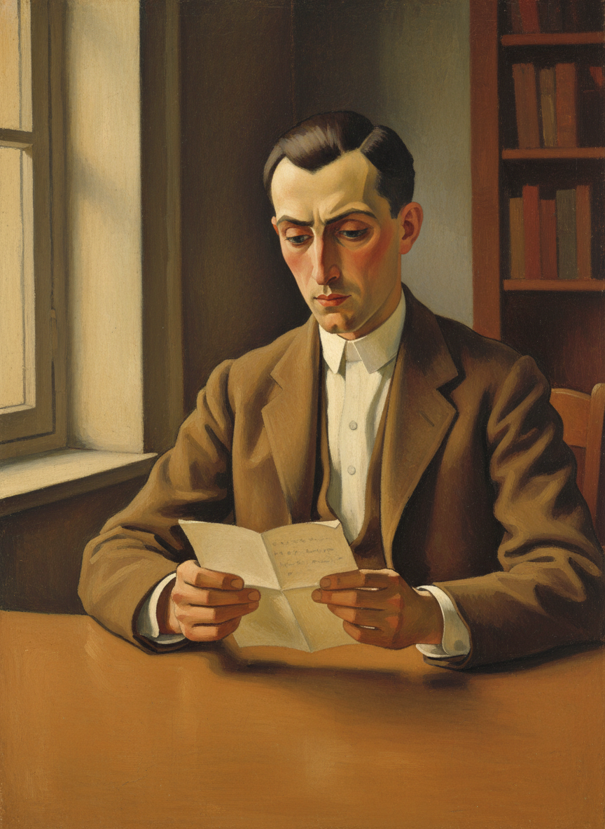 Frowning, he studied the artlessly casual phrases as if he could see through them to what was really in her mind as she wrote.