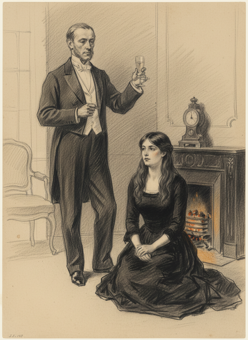 “You’re looking very nice tonight, Herzchen,” he said at last, tipping his champagne glass to her in a gesture half toast, half acknowledgment of an adversary.