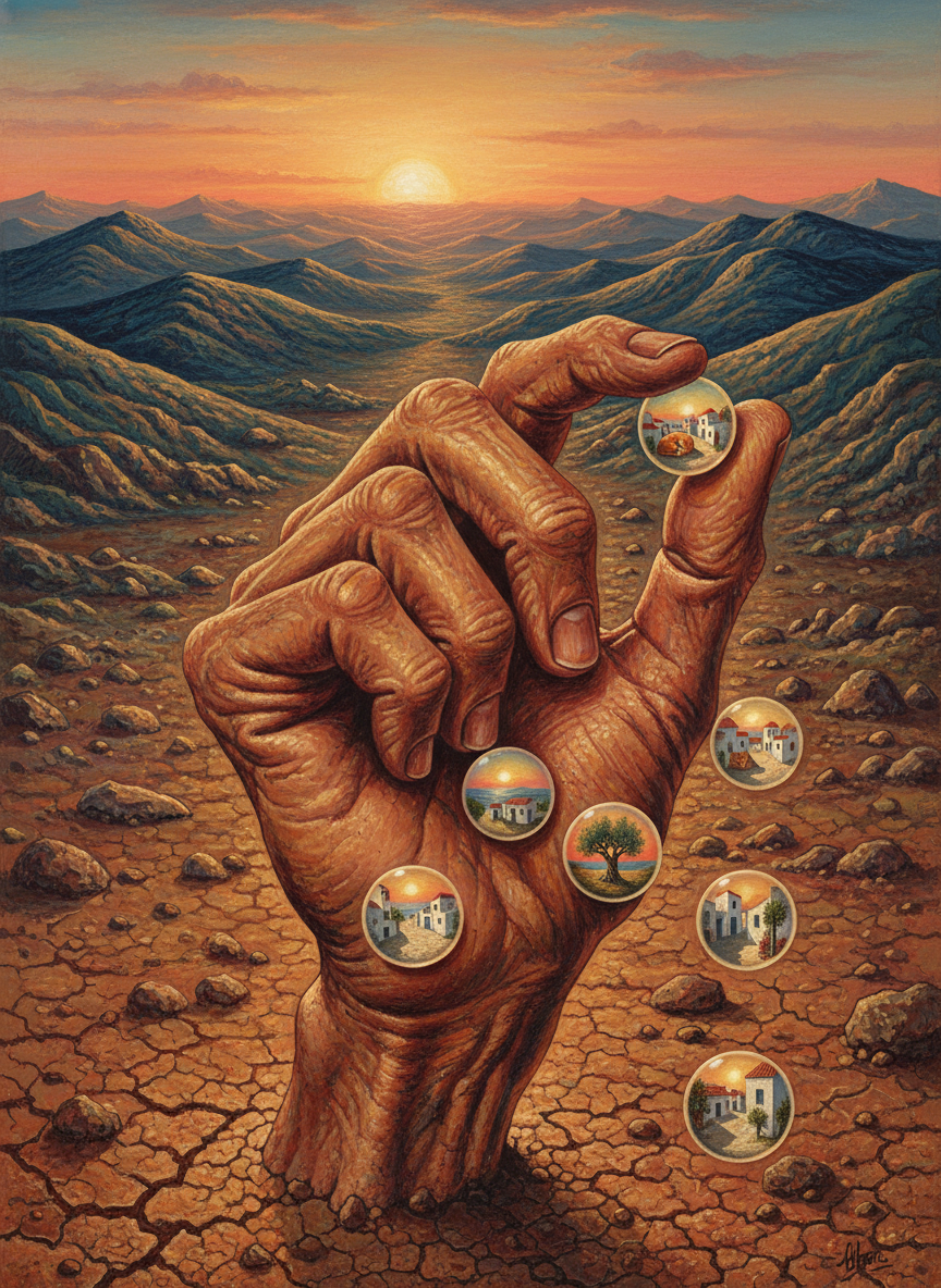 Day followed day, like beads slipping through a leathery Cretan hand.