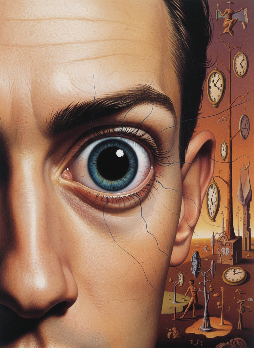 Then the pupils dilated, drove all the blue from his eyes forever.