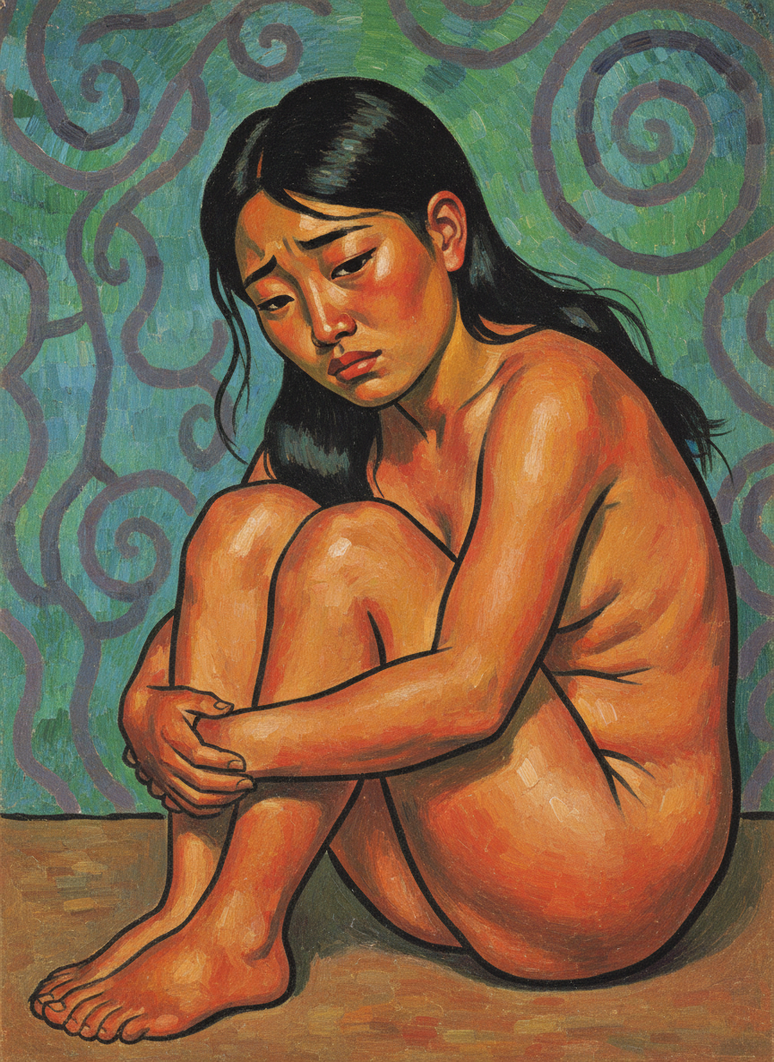 But Justine sat in a heap, shaking her head as if her mother could see.