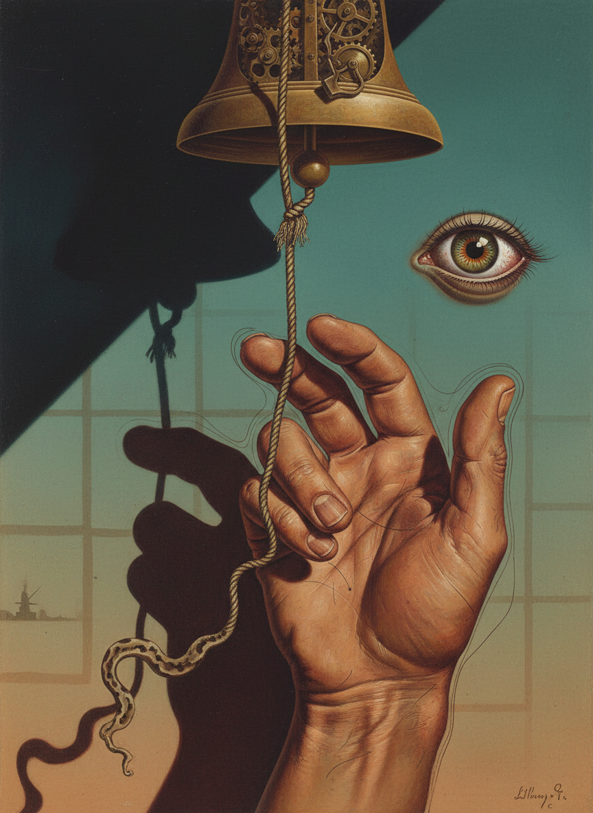 His hand had gone to the bell cord, but Meggie’s coldly fierce gaze stilled it.