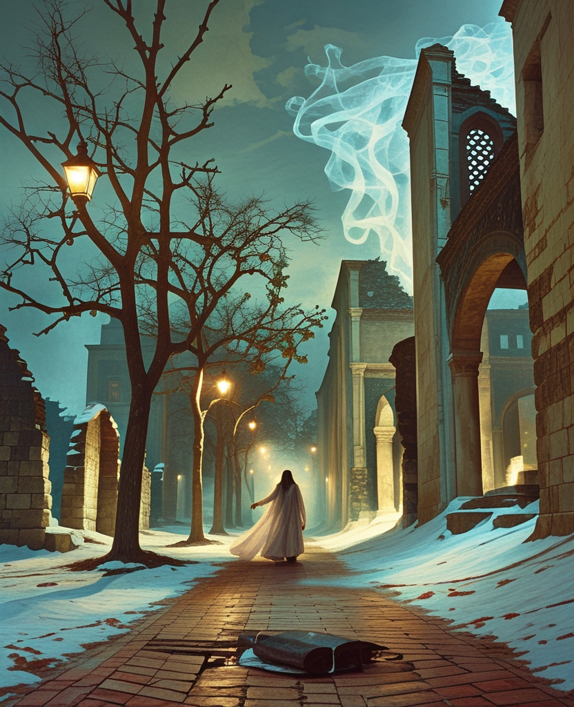 At times the narrow and dreadful streets of the city seemed to be lit up by a wondrous light coming from the snow itself; and in the darkness, amid the ruins and trees, I thought I spotted one of those ghosts that have made Istanbul such an ominous place for thousands of years.