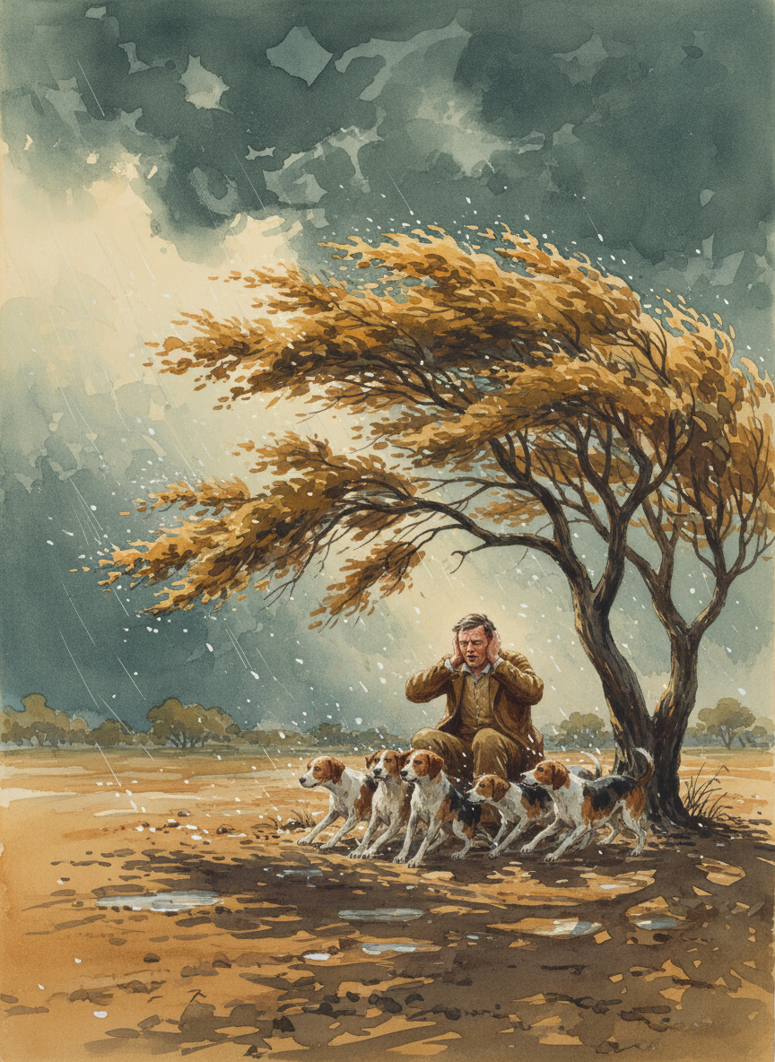 And it was a terrible storm, reserving the worst of its fury until the center of the maelstrom was directly overhead.