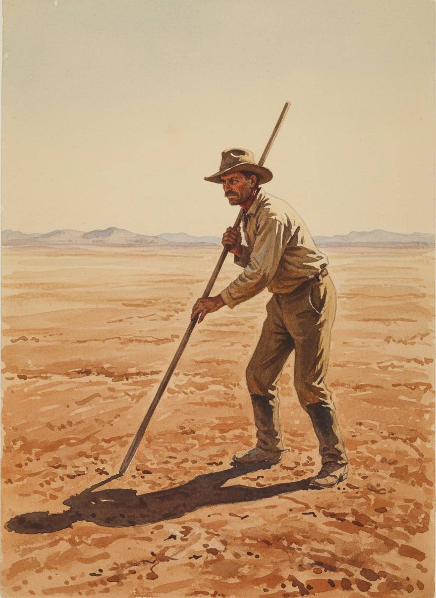 Without waiting the stipulated five minutes, he put another shell in the rifle breech, pointed the gun due south, and fired.